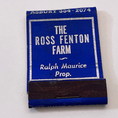 The Ross Fenton Farm Ralph Maurice Deal Lake Asbury Park Matchbook TB6-MB1-7