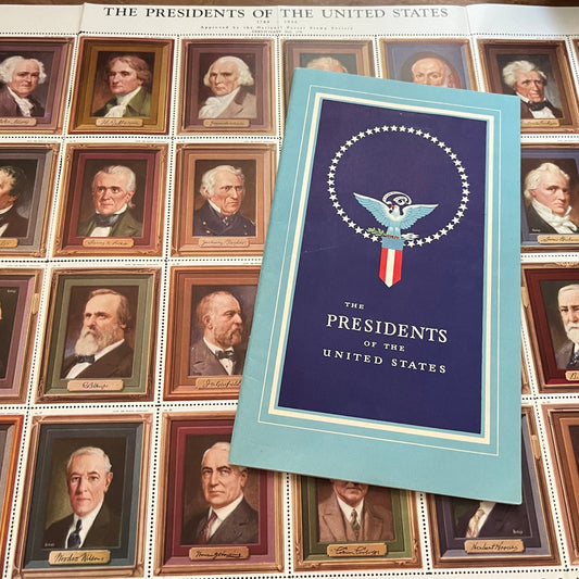 1946 Presidents of the United States Stamp Album & Complete Stamp Set TH2-TB6