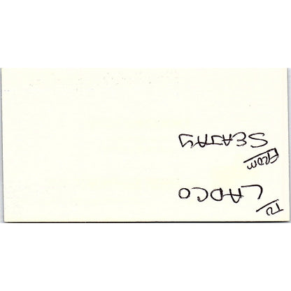 Kimberley Ortega First Heights Bank Houston Vintage Business Card SD9-B7