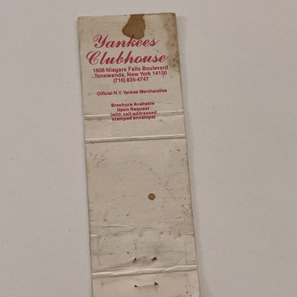 Yankees Clubhouse Tonawanda NY Vintage Matchbook Cover TB6-MB2-2