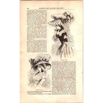 The Generations of Fashions - Ladies Fashion 7 Pages 1854 Article I19