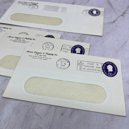 1950s Lot Mercer Oxygen & Supply Co Trenton NJ Postal Cover Envelopes TI5-E-17
