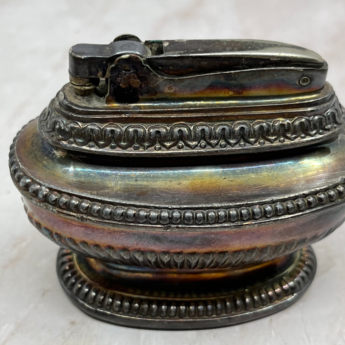 Vintage Ronson Sterling Silver Queen Anne Table Lighter TL21
