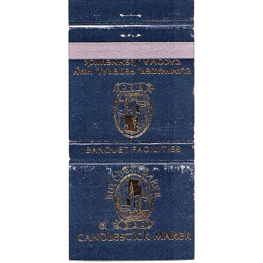 Butcher Baker & Candlestick Maker Tacoma Kennewick Vintage Matchbook TB6-MB2-7