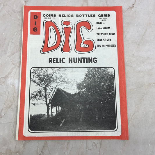 1979 Dig Relic Hunting Newsletter Coins Relics Bottles Gems Treasure Hunting M20