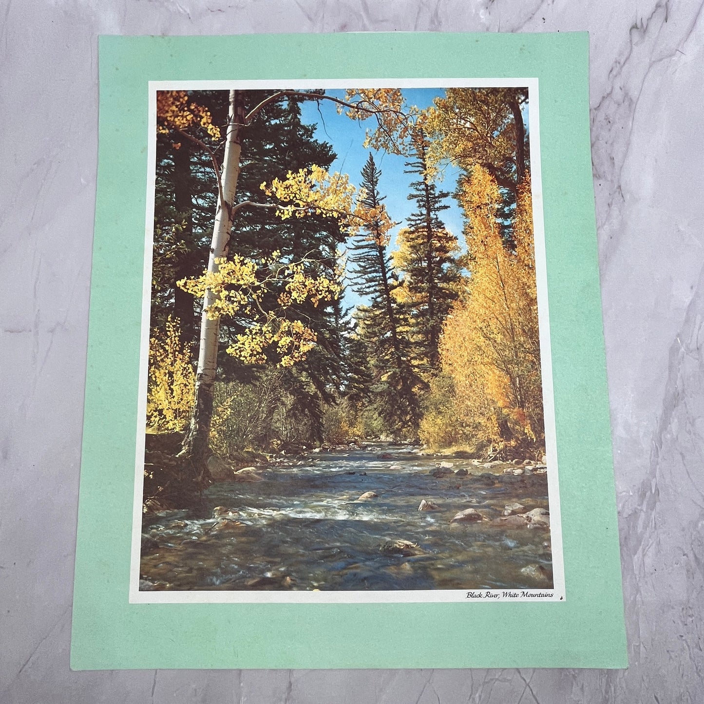 Black River, White Mountains Vintage 11x14" Art Print V21