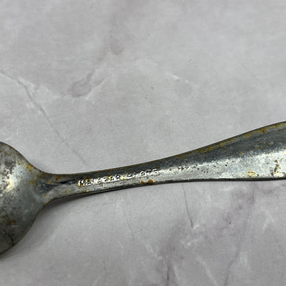 Vintage Malabar Embossed Flowers Spoon 5" Vintage Silverplate TC5-OS-15