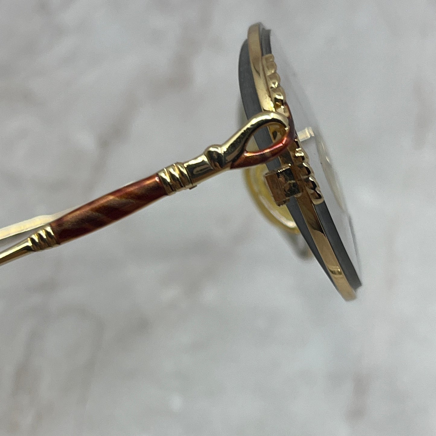 Vtg Silver Dollar Juliet Oval Wire Frame Sunglasses Eyeglasses Frames TG7-G6-2