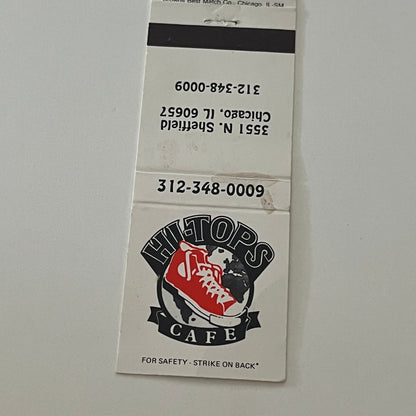 Hi-Tops Cafe Chicago IL Matchbook Cover TB6-MB2-4
