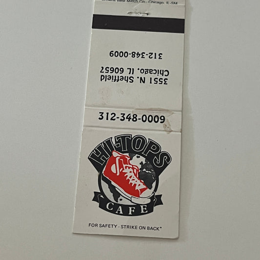 Hi-Tops Cafe Chicago IL Matchbook Cover TB6-MB2-4