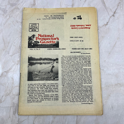 1981 May - The National Prospector's Gazette Newspaper - Treasure Hunting M11