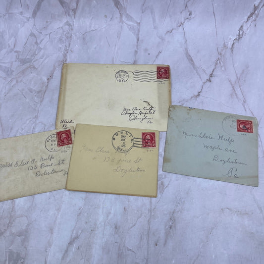 1920s Lot of Elise R. Kulp Doylestown PA Postal Cover Envelopes L4-4-6