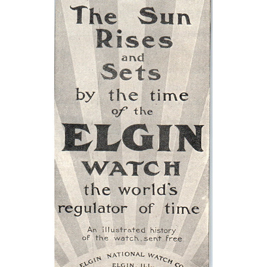 Elgin National Watch Co IL c1905 Original Magazine Advertisement AE7-A1