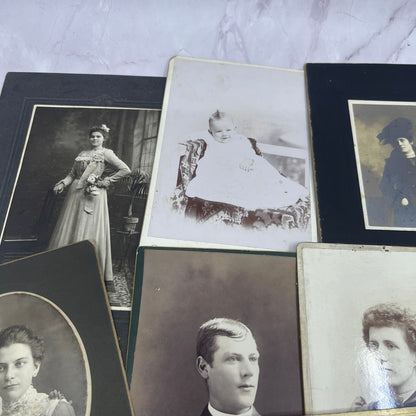 Lot of 12 Antique CDV Card Photos From Fort Wayne Indiana Area TK3