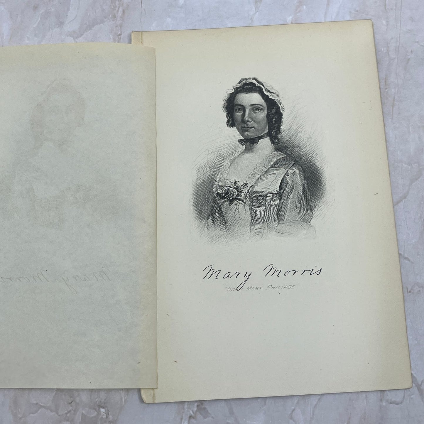 1898 Engraving Mary Morris American Statesmen John T. Morse 5x7" AE4