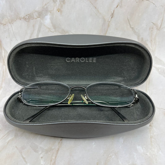 Carolee Silver Tone Oval Sunglasses Eyeglasses Frames TE9-G5-10