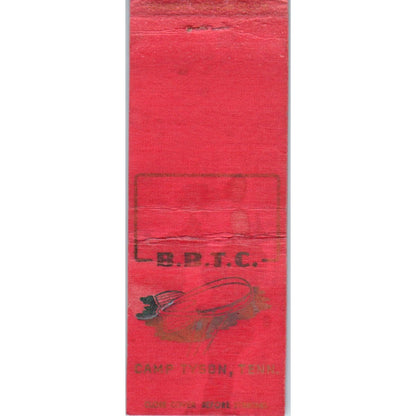 B.B.T.C. Camp Tyson Tennessee Vintage Matchbook Cover SD4-Y11