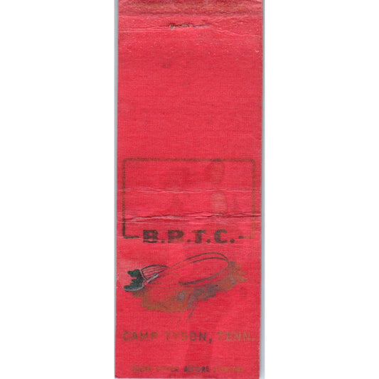 B.B.T.C. Camp Tyson Tennessee Vintage Matchbook Cover SD4-Y11