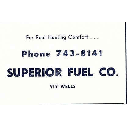 Superior Fuel Co. 919 Wells Fort Wayne Indiana 1964 Ad AG1-M8