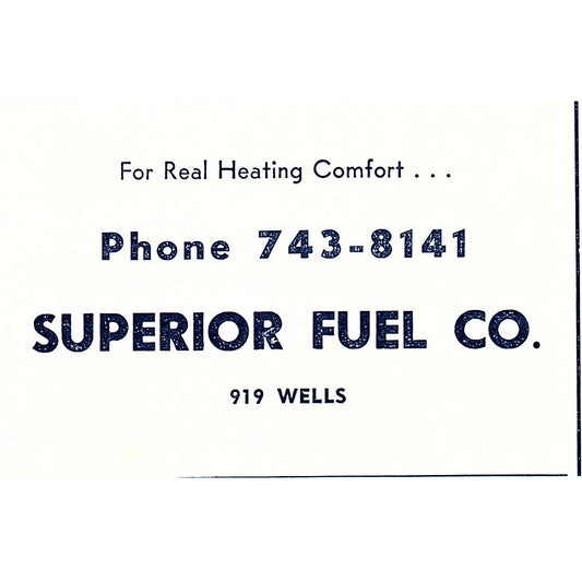 Superior Fuel Co. 919 Wells Fort Wayne Indiana 1964 Ad AG1-M8