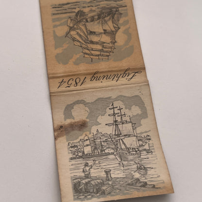 Lightning 1854 Clipper Ship Vintage Matchbook Cover MM4-2