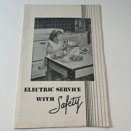 Electric Service With Safety c1930 IAEI Bulletin Booklet TK2-XB3