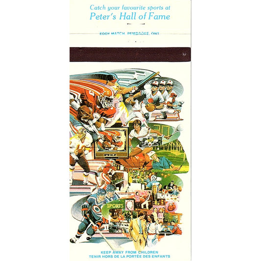 Peter's Hall of Fame Restaurant Toronto Vintage Matchbook TB6-MB2-7
