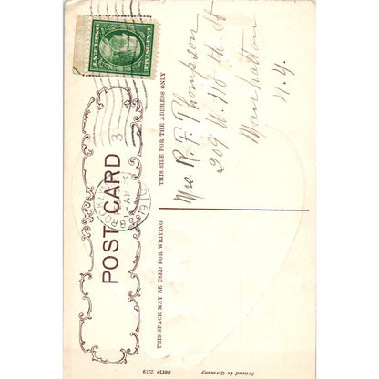 1910 Valentines Cupid Smoking Pipe Brooklyn NY Vintage Postcard PD1