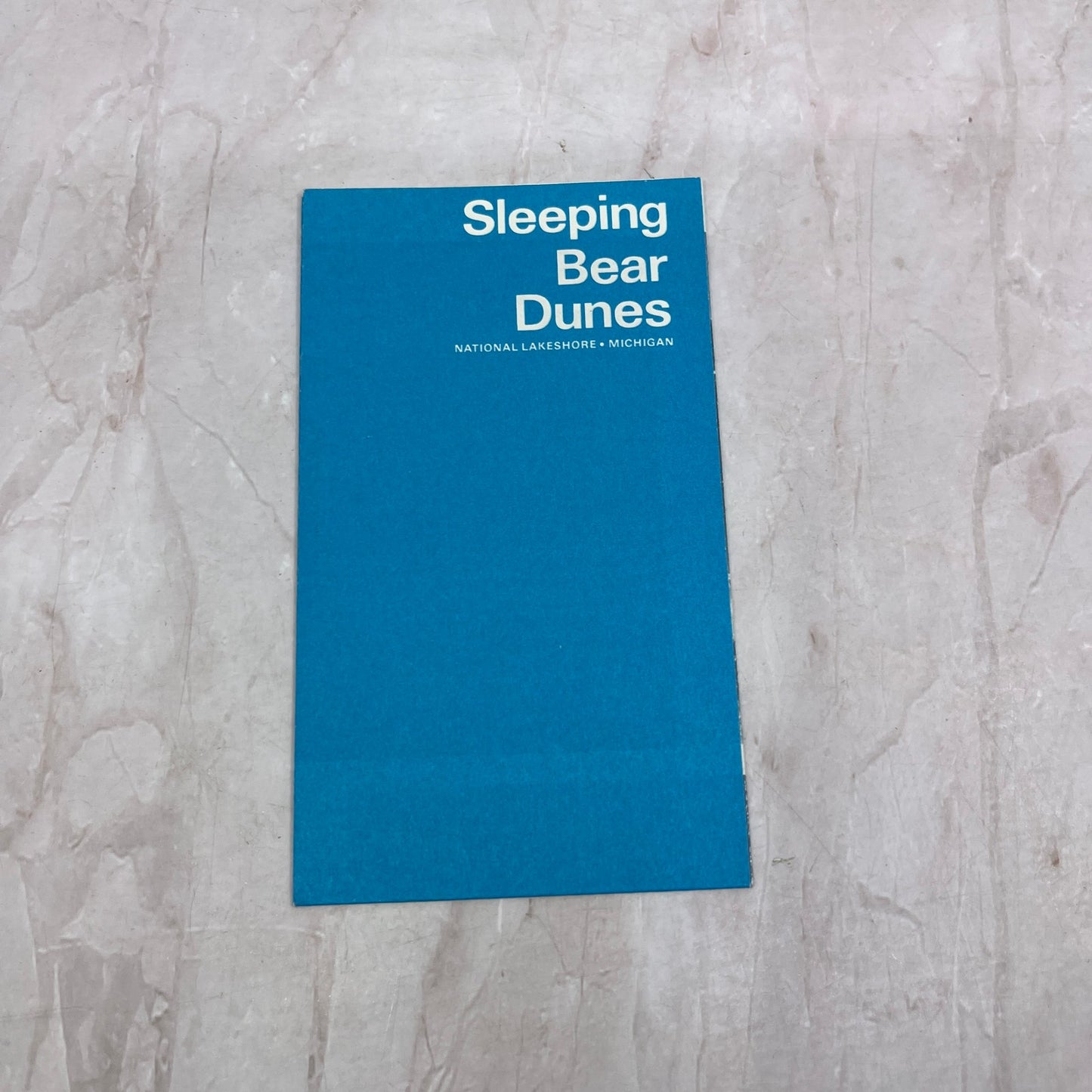 1980 Sleeping Bear Dunes National Lakeshore MI Fold Out Travel Map TH9-TM1