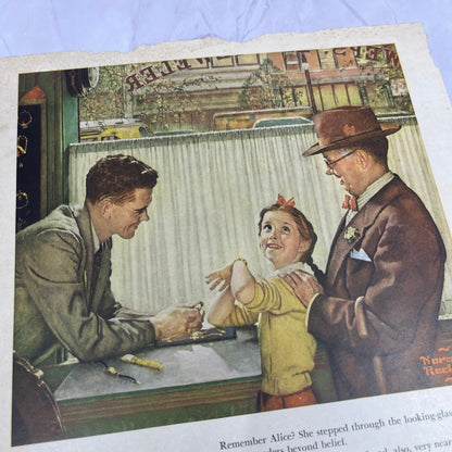 1955 Norman Rockwell Illustration Federation of Watch Manufacturers Ad 8x11 V17