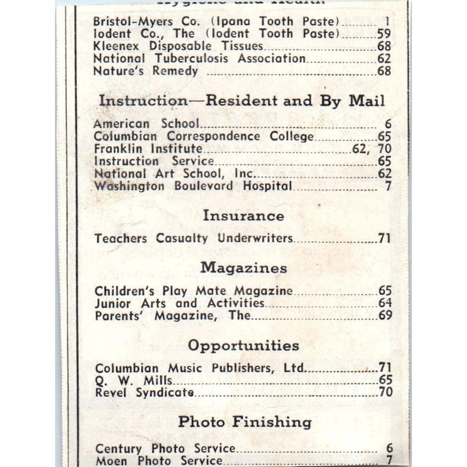 Prince George Hotel NY Teachers Special 1930s Magazine Advertisement AE4-I1