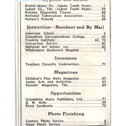Prince George Hotel NY Teachers Special 1930s Magazine Advertisement AE4-I1