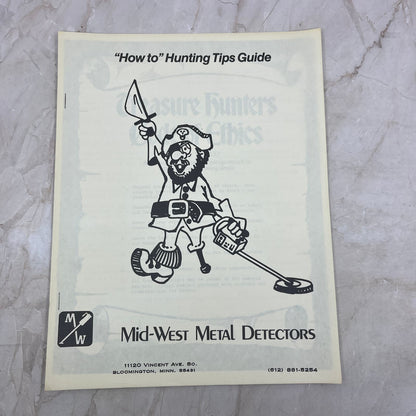 Vtg How-To Treasure Hunting Tips Guide Booklet Midwest Metal Detectors MN M20