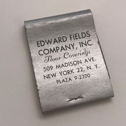 Boucle Weave Edward Fields Co Inc Floor Coverings NY Matchbook Cover TB8-MB2-6
