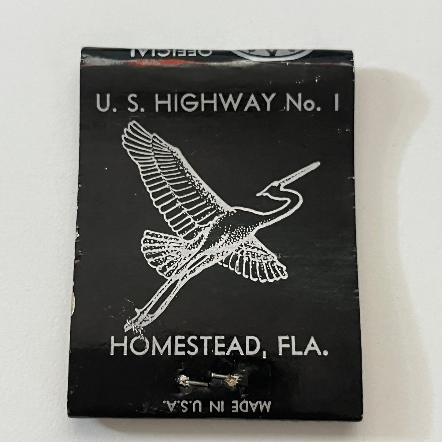 White Heron Lodge Homestead Florida Vintage Matchbook Cover TB6-MB1-2