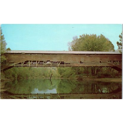Jackson Bridge Turkey Run State Park Rockville IN Covered Bridge Postcard PD1