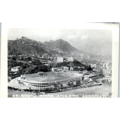 South China Athletic Association Building China Vintage Photograph 2x3" AE7