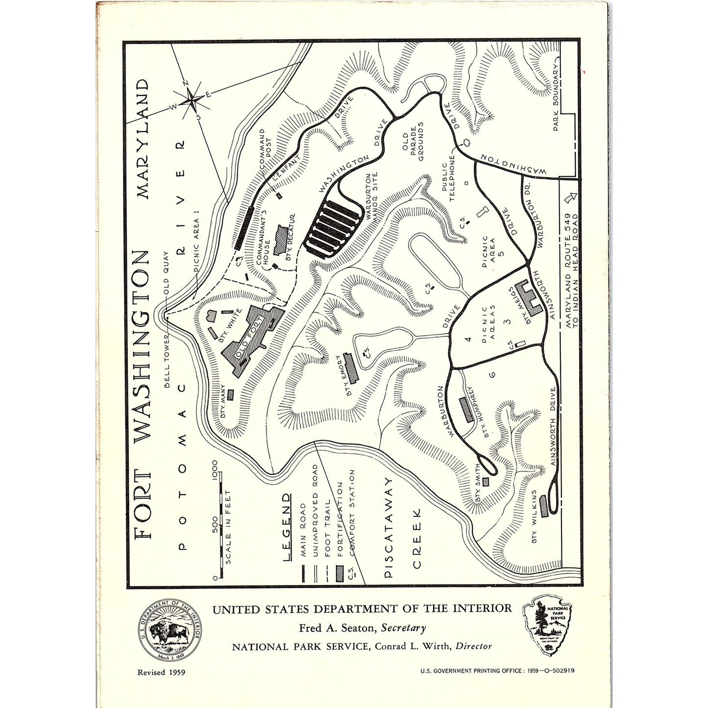 Fort Washington Maryland Travel Brochure TH2-TB5