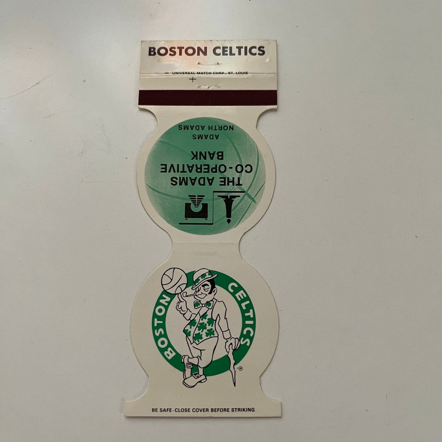 Boston Celtics NBA 1982-83 Home Schedule Vintage Matchbook Cover SC5-MB1