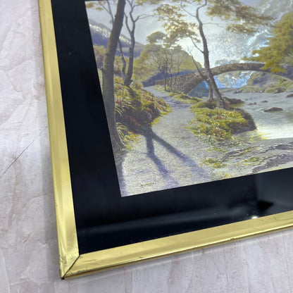 Vintage Chromatic Framed Art Print Sunlit Shallows Made in USA 8x10" TF4