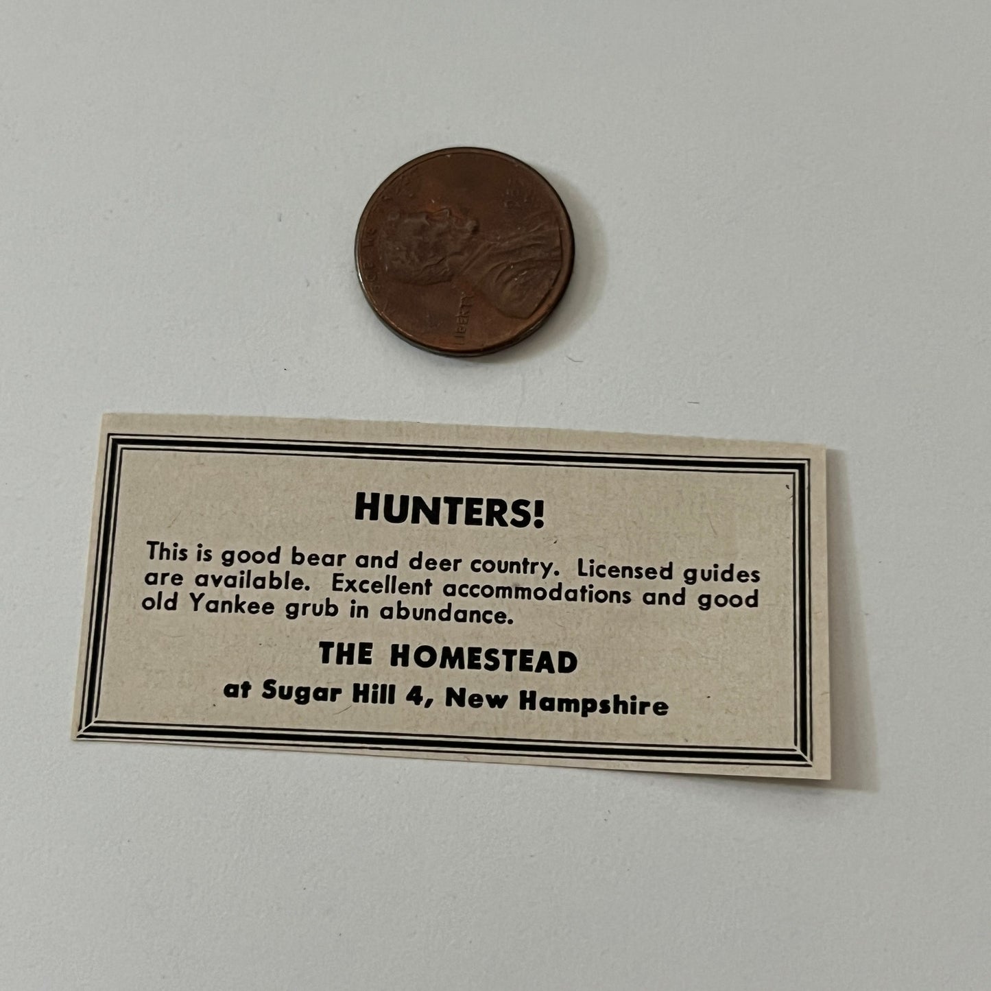The Homestead Hunters Sugar Hill NH 1952 Yankee Magazine Ad SAG5-S1
