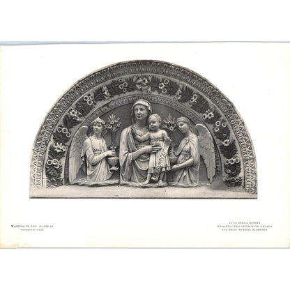 Madonna and Child With Angels - Luca Della Robbia c1905 Art Print D12