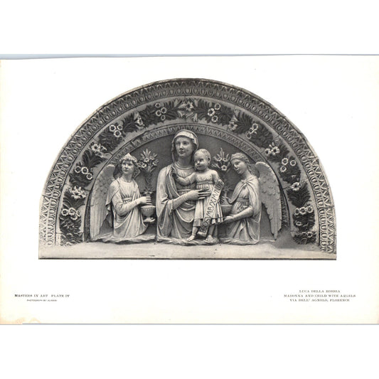 Madonna and Child With Angels - Luca Della Robbia c1905 Art Print D12