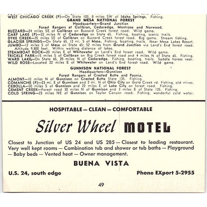 El Camino Motel Canon City CO 1958 Ad AG1-H5