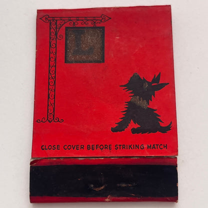 Scottie Dog Silhouette Scottish Terrier Vintage Matchbook Cover TB8-MB-7