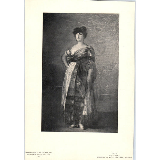 La Tirana - Goya c1905 Art Print D14