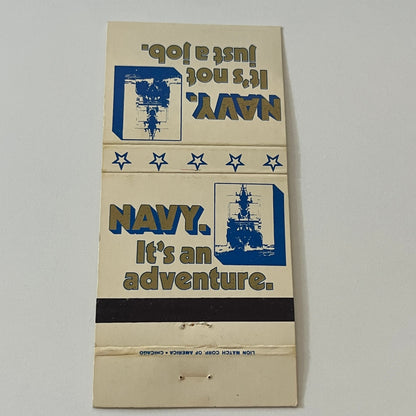 Navy - It's Not Just a Job - Navy Recruiting Vintage Matchbook Cover TB6-MB2-6
