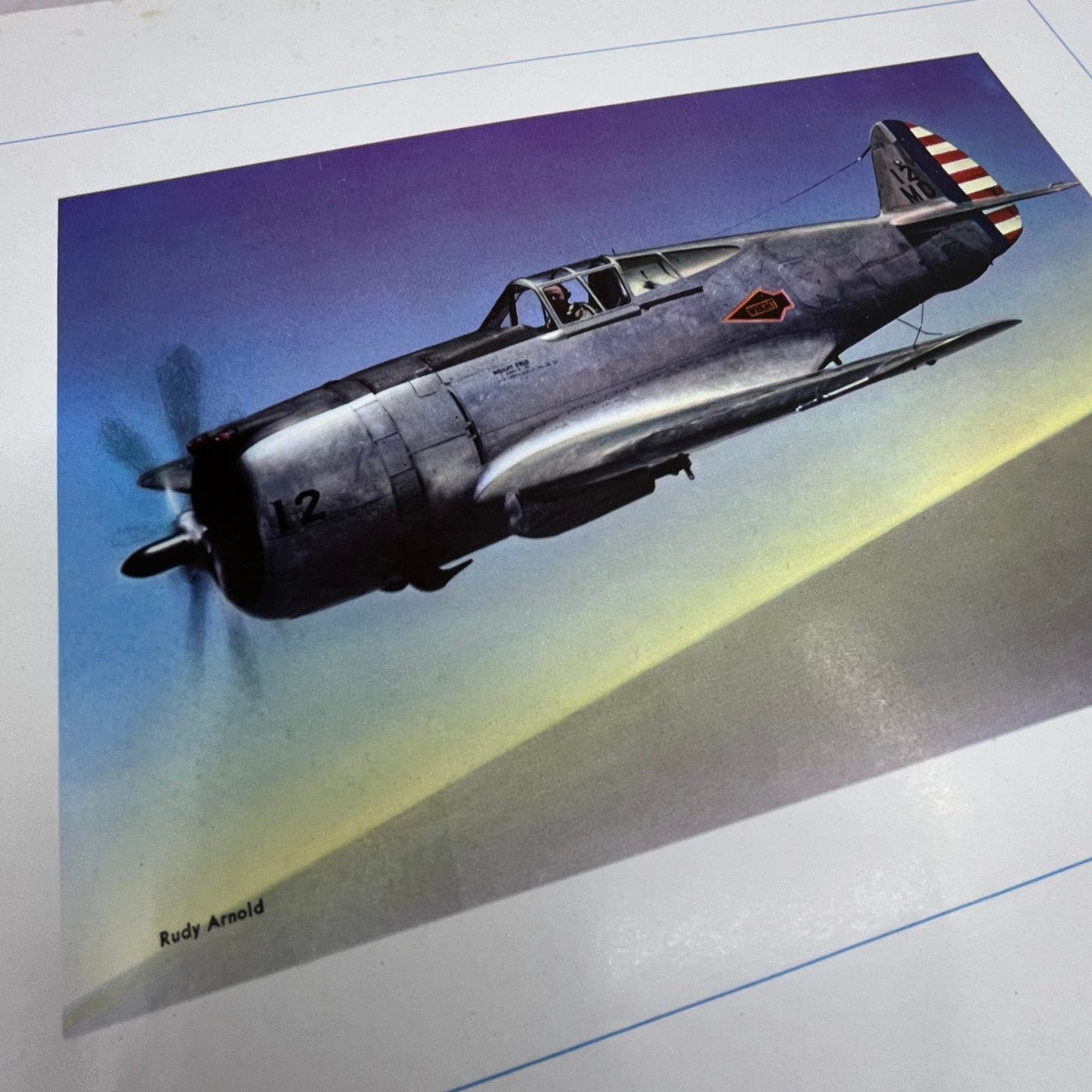 The Curtiss P-36 Pursuit Vintage Print 10.5x13 FL6-4