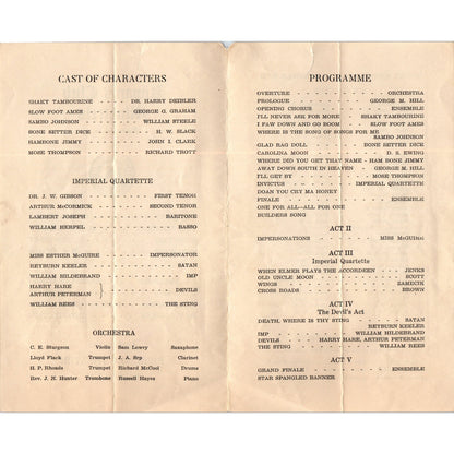 1929 Kiwanis Club Minstrels Blairsville PA Richelieu Theatre Program AD8-R5