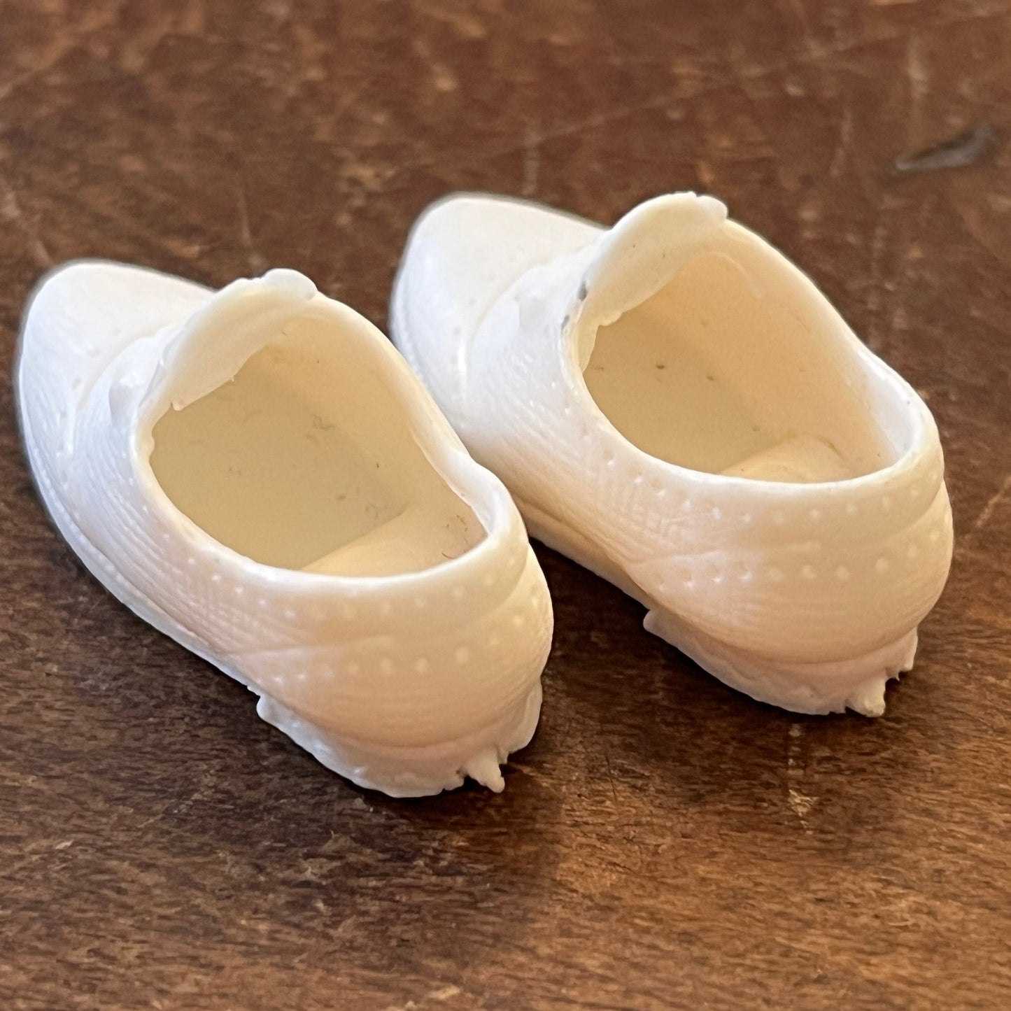 Vintage Ideal Tammy Misty Doll White Pair of Shoes Japan SE2